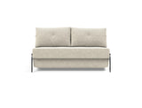 Cubed 140 Alu sovesofa i 357 Taura Off White, set forfra