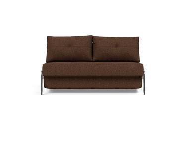 Cubed 140 Alu sovesofa i 359 Taura Cappuccino, set forfra