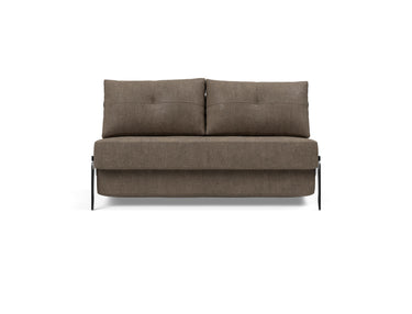 Cubed 140 Alu sovesofa i 411 Esina Cedar Brown, set forfra