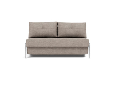 Cubed 140 Alu sovesofa i 472 Yuveno Warm Grey, set forfra