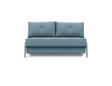 Cubed 140 Alu sovesofa i 525 Mixed Dance Light Blue, set forfra