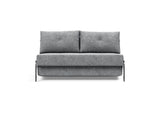 Cubed 140 Alu sovesofa i 565 Twist Granite, set forfra