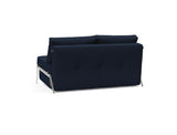 Cubed 140 Alu sovesofa i 528 Mixed Dance Blue, set skråt bagfra