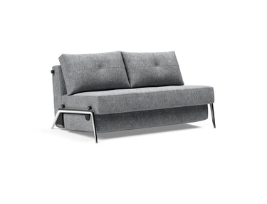Cubed 140 Alu sovesofa i 565 Twist Granite, set skråt forfra