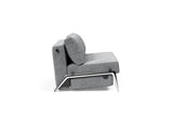 Cubed 140 Alu sovesofa i 565 Twist Granite, set fra siden