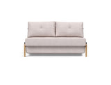 Cubed 140 Wood sovesofa i 300 Weda Sand, set forfra