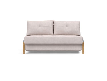 Cubed 140 Wood sovesofa i 300 Weda Sand, set forfra