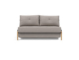 Cubed 140 Wood sovesofa i 321 Corocco Warm Grey, set forfra