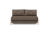 Cubed 140 Wood sovesofa i 411 Esina Cedar Brown, set forfra
