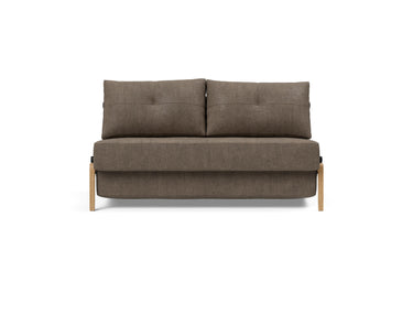 Cubed 140 Wood sovesofa i 411 Esina Cedar Brown, set forfra