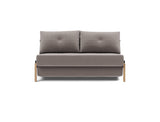 Cubed 140 Wood sovesofa i 418 Esina Truffle, set forfra