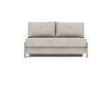 Cubed 140 Wood sovesofa i 471 Yuveno Sand, set forfra