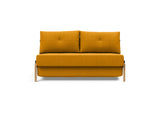 Cubed 140 Wood sovesofa i 507 Elegance Burned Curry, set forfra