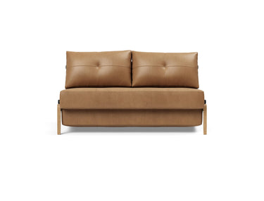 Cubed 140 Wood sovesofa i 551 Faunal Brown, set forfra