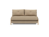 Cubed 140 Wood sovesofa i 587 Phobos Mocha, set forfra