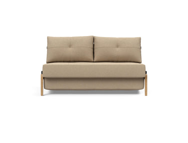 Cubed 140 Wood sovesofa i 587 Phobos Mocha, set forfra