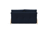 Cubed 140 Wood sovesofa i 528 Mixed Dance Blue, set bagfra