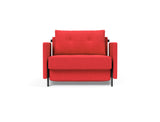 Cubed 90 stol med armlæn i 511 Elegance Red, set forfra