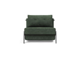 Cubed 90 Chrome stol i 281 Avella Pine Green, set forfra