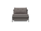 Cubed 90 Chrome stol i 521 Mixed Dance Grey, set forfra