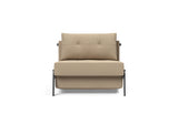 Cubed 90 Chrome stol i 587 Phobos Mocha, set forfra