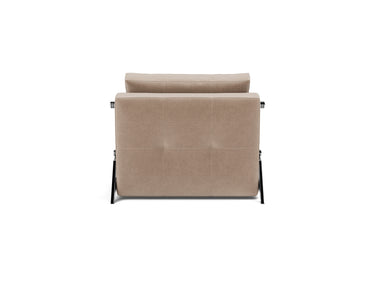 Cubed 90 Chrome stol i 417 Esina Mocha, set bagfra