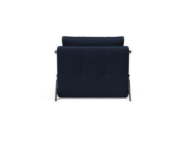 Cubed 90 Chrome stol i 528 Mixed Dance Blue, set bagfra