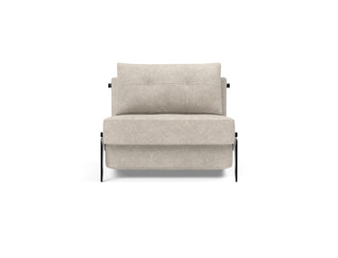 Cubed 90 Alu stol i 280 Avella Sand, set forfra