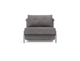 Cubed 90 Alu stol i 282 Avella Warm Grey, set forfra