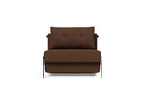 Cubed 90 Alu stol i 359 Taura Cappuccino, set forfra