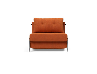 Cubed 90 Alu stol i 412 Esina Rust Orange, set forfra