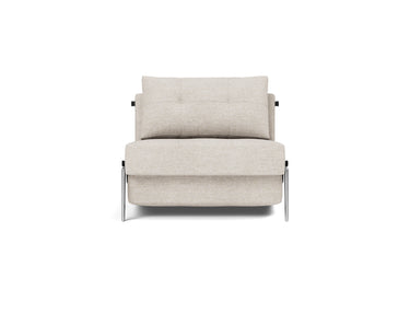 Cubed 90 Alu stol i 470 Yuveno Natural, set forfra