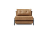 Cubed 90 Alu stol i 551 Faunal Brown, set forfra