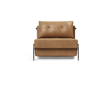 Cubed 90 Alu stol i 551 Faunal Brown, set forfra