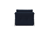 Cubed 90 Alu stol i 528 Mixed Dance Blue, set bagfra