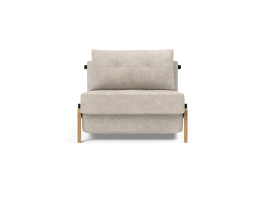 Cubed 90 Wood stol i 280 Avella Sand, set forfra