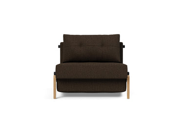 Cubed 90 Wood stol i 358 Taura Chocco, set forfra