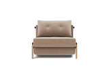 Cubed 90 Wood stol i 417 Esina Mocha, set forfra