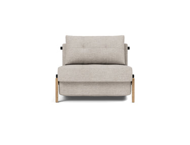 Cubed 90 Wood stol i 471 Yuveno Sand, set forfra