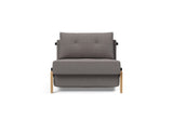 Cubed 90 Wood stol i 521 Mixed Dance Grey, set forfra