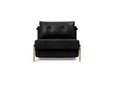 Cubed 90 Wood stol i 550 Faunal Black, set forfra