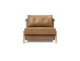 Cubed 90 Wood stol i 551 Faunal Brown, set forfra