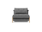 Cubed 90 Wood stol i 563 Twist Charcoal, set forfra