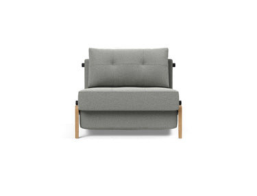 Cubed 90 Wood stol i 853 Mahoga Dove Grey, set forfra