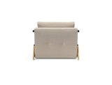 Cubed 90 Wood stol i 612 Blida Sand Grey, set bagfra