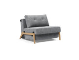 Cubed 90 Wood stol i 565 Twist Granite, set skråt forfra