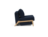 Cubed 90 Wood stol i 528 Mixed Dance Blue, set fra siden