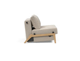 Cubed 90 Wood stol i 612 Blida Sand Grey, set fra siden