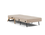 Cubed 90 Wood stol i 417 Esina Mocha, slået ud til seng
