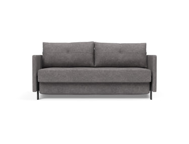 Cubed 160 sovesofa med armlæn i 282 Avella Warm Grey, set forfra